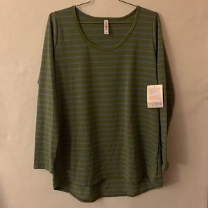 Lularoe Lynnae Striped Top Size Medium